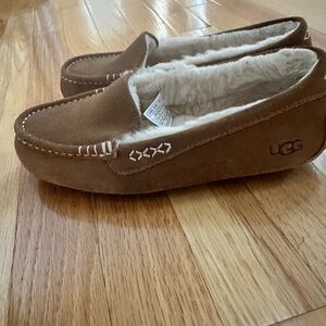 UGG Chestnut Suede Moccasin Loafers